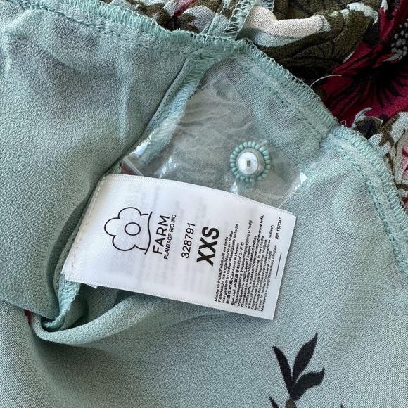 Farm Rio Blue Beauty Bouquet Long Sleeve Maxi Dress Floral - with tags - XXS - Picture 6 of 9